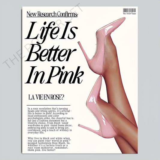 Life Is Better In Pink (white)